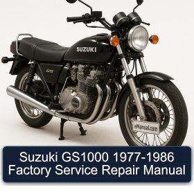 Suzuki GS1000 1977-1986 Factory Service Repair Manual