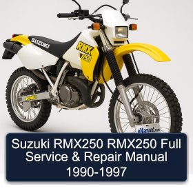 Suzuki RMX250 RMX250 Full Service & Repair Manual 1990-1997