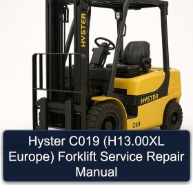 Hyster C019 (H13.00XL Europe) Forklift Service Repair Manual
