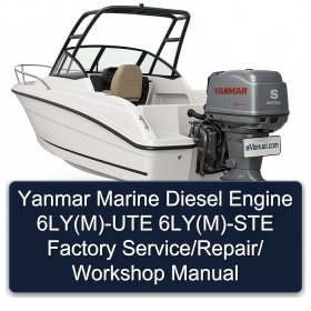 Yanmar Marine Diesel Engine 6LY(M)-UTE 6LY(M)-STE Factory Service/Repair/ Workshop Manual