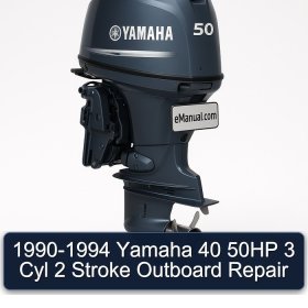 1990-1994 Yamaha 40 50HP 3 Cyl 2 Stroke Outboard Repair