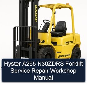 Hyster A265 N30ZDRS Forklift Service Repair Workshop Manual