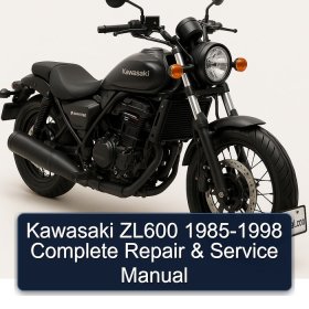 Kawasaki ZL600 1985-1998 Complete Repair & Service Manual