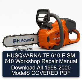 HUSQVARNA TE 610 E SM 610 Workshop Repair Manual Download All 1998-2000 ModelS COVERED PDF
