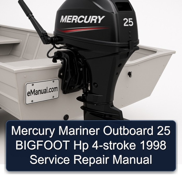 Mercury Mariner Outboard 25 BIGFOOT Hp 4-stroke 1998 Service Repair Manual
