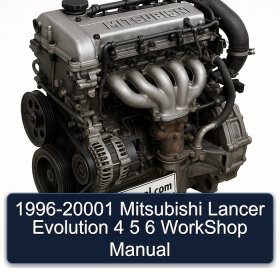 1996-20001 Mitsubishi Lancer Evolution 4 5 6 WorkShop Manual