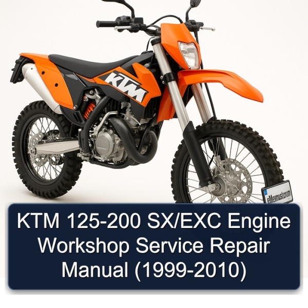 KTM 125-200 SX/EXC Engine Workshop Service Repair Manual (1999-2010)