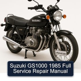Suzuki GS1000 1985 Full Service Repair Manual