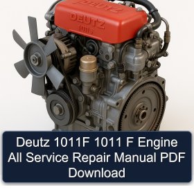 Deutz 1011F 1011 F Engine All Service Repair Manual PDF Download