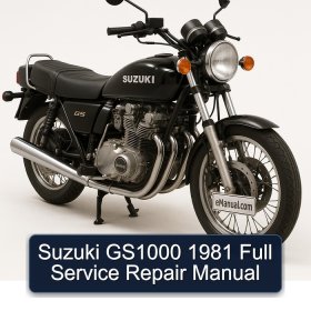Suzuki GS1000 1981 Full Service Repair Manual