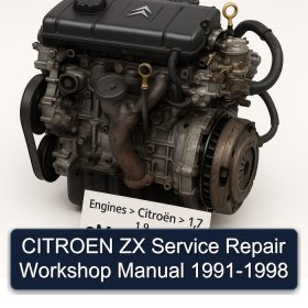 CITROEN ZX Service Repair Workshop Manual 1991-1998