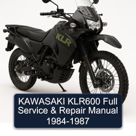 KAWASAKI KLR600 Full Service & Repair Manual 1984-1987