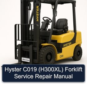 Hyster C019 (H300XL) Forklift Service Repair Manual