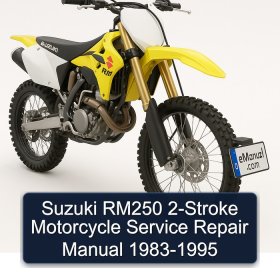 Suzuki RM250 2-Stroke Motorcycle Service Repair Manual 1983-1995