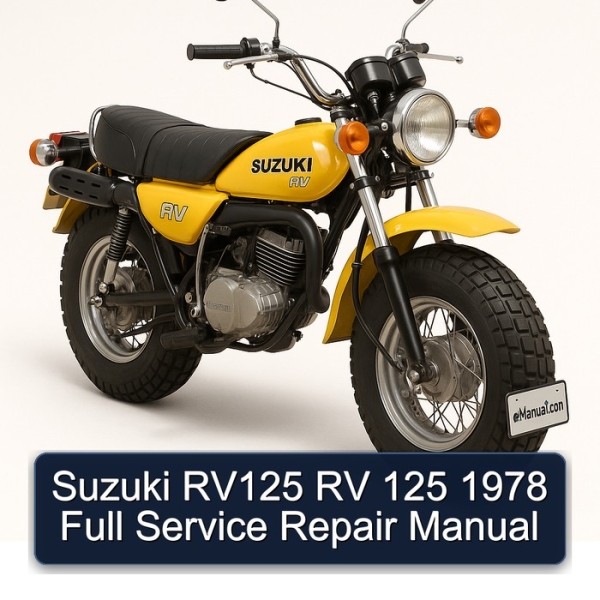 Suzuki RV125 RV 125 1978 Full Service Repair Manual
