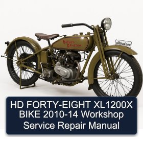 HD FORTY-EIGHT XL1200X BIKE 2010-14 Workshop Service Repair Manual