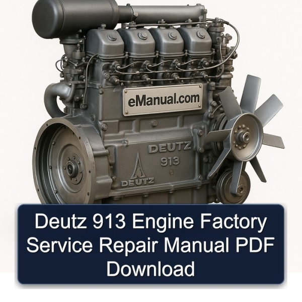 Deutz 913 Engine Factory Service Repair Manual PDF Download