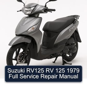 Suzuki RV125 RV 125 1979 Full Service Repair Manual