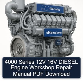 4000 Series 12V 16V DIESEL Engine Workshop Repair Manual PDF Download