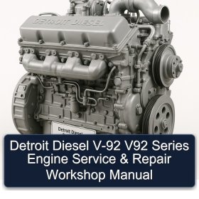 Detroit Diesel V-92 V92 Series Engine Service & Repair Workshop Manual