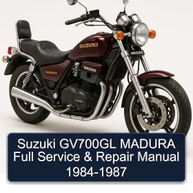Suzuki GV700GL MADURA Full Service & Repair Manual 1984-1987