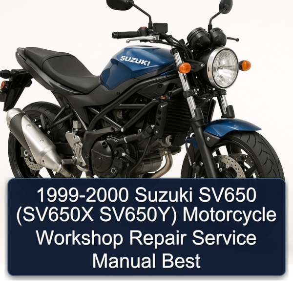 1999-2000 Suzuki SV650 (SV650X SV650Y) Motorcycle Workshop Repair Service Manual Best