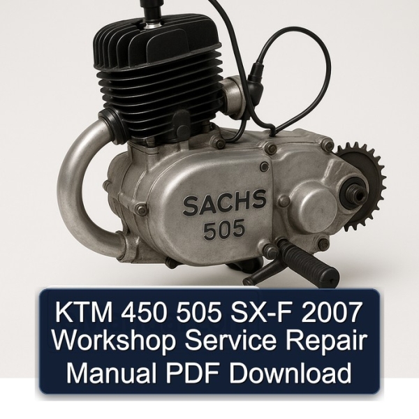 KTM 450 505 SX-F 2007 Workshop Service Repair Manual PDF Download