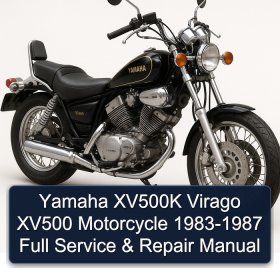Yamaha XV500K Virago XV500 Motorcycle 1983-1987 Full Service & Repair Manual