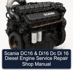 Scania DC16 & Di16 Dc Di 16 Diesel Engine Service Repair Shop Manual
