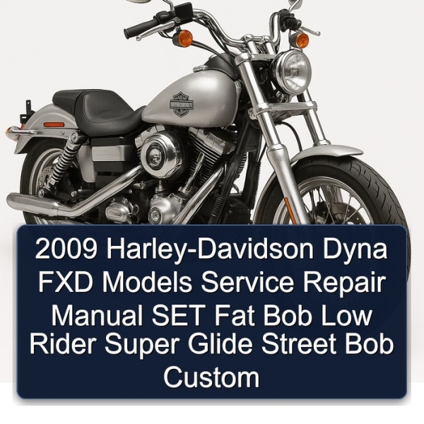 2009 Harley-Davidson Dyna FXD Models Service Repair Manual SET Fat Bob Low Rider Super Glide Street Bob Custom