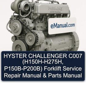 HYSTER CHALLENGER C007 (H150H-H275H, P150B-P200B) Forklift Service Repair Manual & Parts Manual