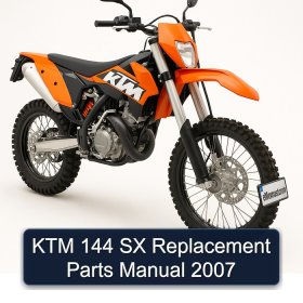 KTM 144 SX Replacement Parts Manual 2007