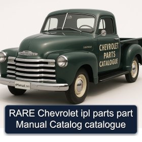 RARE Chevrolet ipl parts part Manual Catalog catalogue