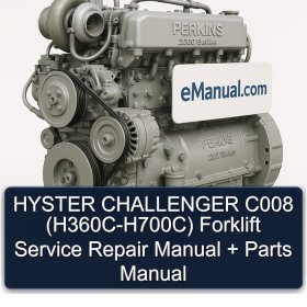 HYSTER CHALLENGER C008 (H360C-H700C) Forklift Service Repair Manual + Parts Manual