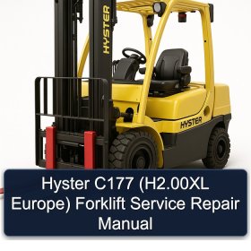 Hyster C177 (H2.00XL Europe) Forklift Service Repair Manual
