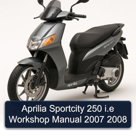 Aprilia Sportcity 250 i.e Workshop Manual 2007 2008