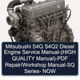 Mitsubushi S4Q S4Q2 Diesel Engine Service Manual-(HIGH QUALITY Manual)-PDF Repair/Workshop Manual-SQ Series- NOW