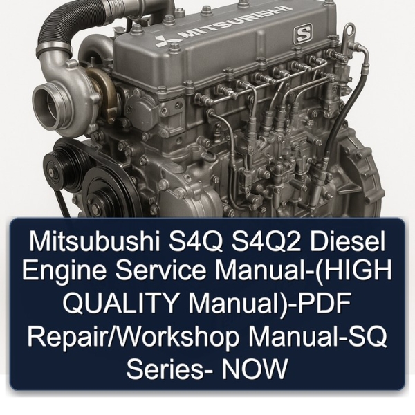 Mitsubushi S4Q S4Q2 Diesel Engine Service Manual-(HIGH QUALITY Manual)-PDF Repair/Workshop Manual-SQ Series- NOW