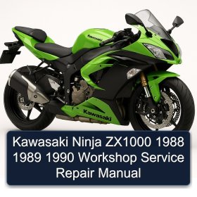 Kawasaki Ninja ZX1000 1988 1989 1990 Workshop Service Repair Manual