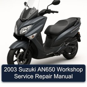 2003 Suzuki AN650 Workshop Service Repair Manual