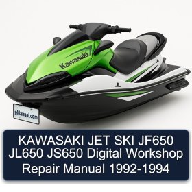 KAWASAKI JET SKI JF650 JL650 JS650 Digital Workshop Repair Manual 1992-1994