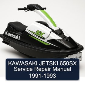 KAWASAKI JETSKI 650SX Service Repair Manual 1991-1993