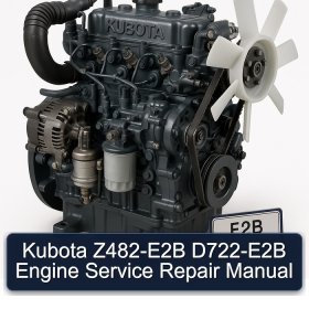 Kubota Z482-E2B D722-E2B Engine Service Repair Manual