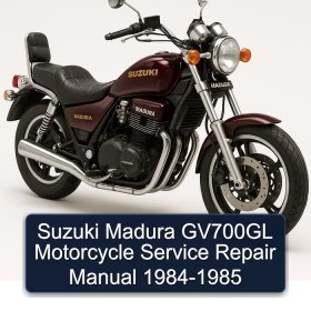 Suzuki Madura GV700GL Motorcycle Service Repair Manual 1984-1985