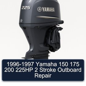 1996-1997 Yamaha 150 175 200 225HP 2 Stroke Outboard Repair