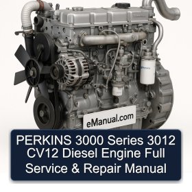PERKINS 3000 Series 3012 CV12 Diesel Engine Full Service & Repair Manual