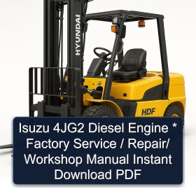 Isuzu 4JG2 Diesel Engine * Factory Service / Repair/ Workshop Manual Instant Download PDF