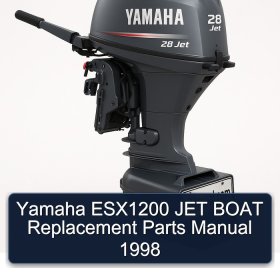 Yamaha ESX1200 JET BOAT Replacement Parts Manual 1998