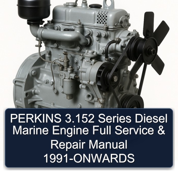 PERKINS 3.152 Series Diesel Marine Engine Full Service & Repair Manual 1991-ONWARDS