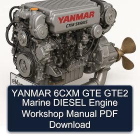 YANMAR 6CXM GTE GTE2 Marine DIESEL Engine Workshop Manual PDF Download